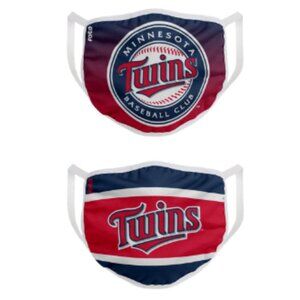 Minnesota Twins FOCO Adult Printed Face Covering 2-Pack